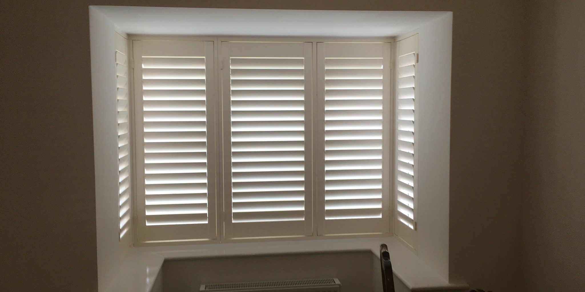 Another two box bay window shutter installations in Marple, Stockport