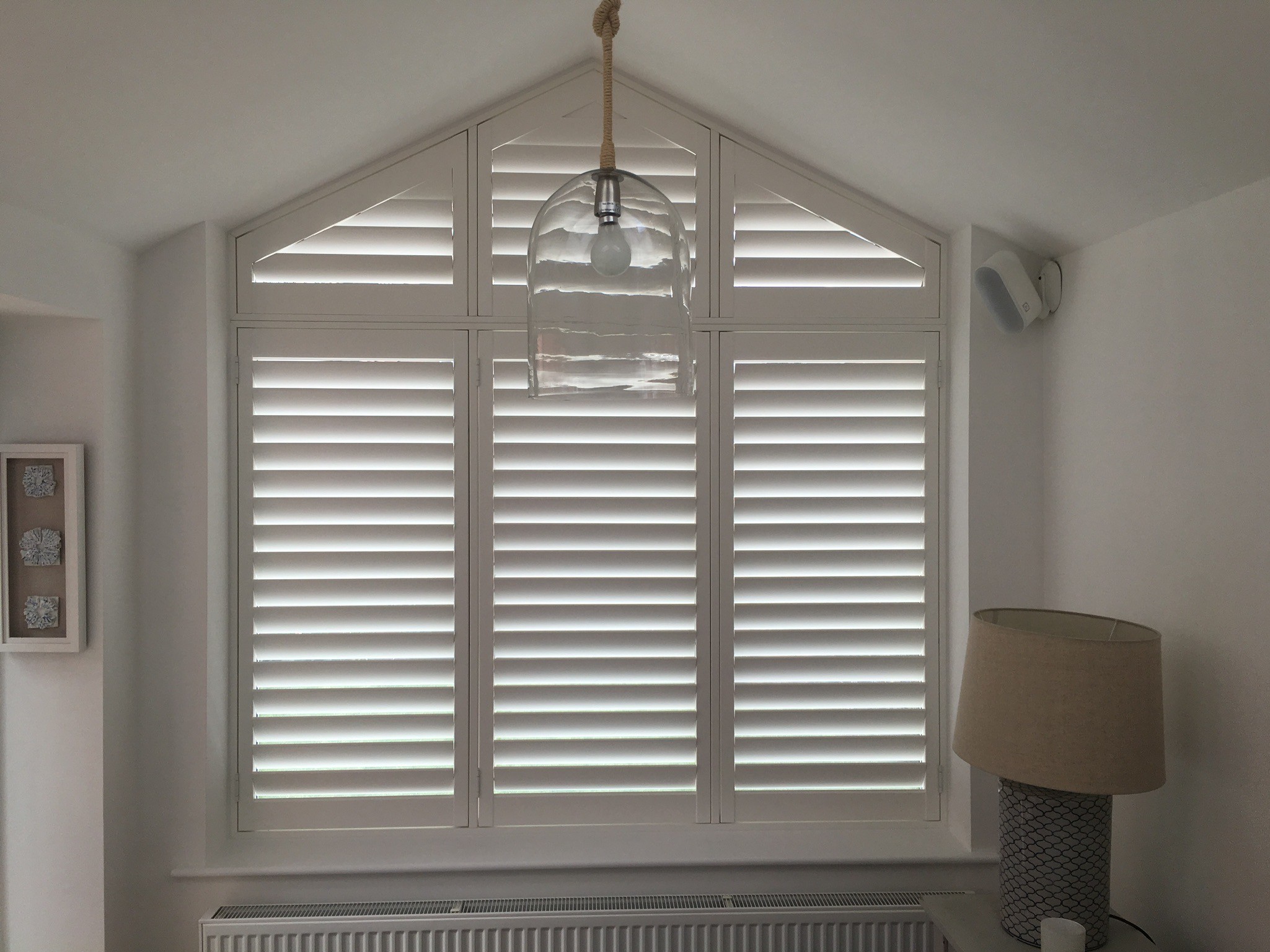 Large apex shutters in Wilmslow Absolute Shutters